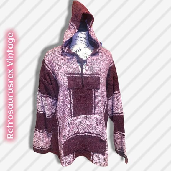 Vintage 90’s Hoodie Poncho Big G Imports, XL - Picture 2 of 6